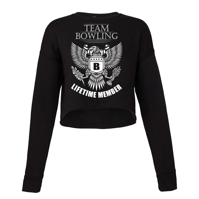 Bowling Name Team Shirt Bowling Lifetime Member Cropped Sweater by BrianneRemers65 | Artistshot