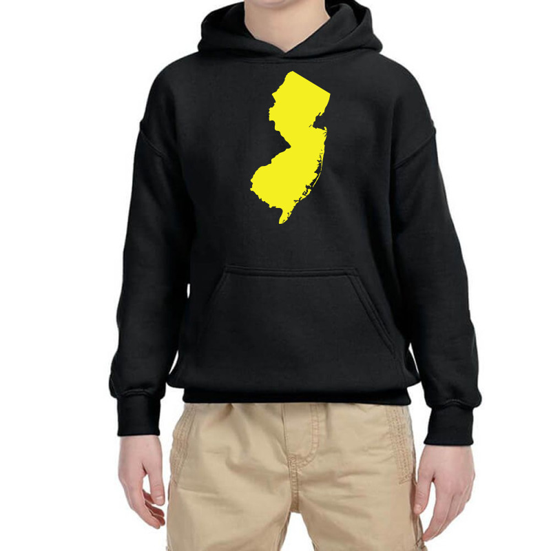 New Jersey Yellow Youth Hoodie by mrbigzeroht | Artistshot