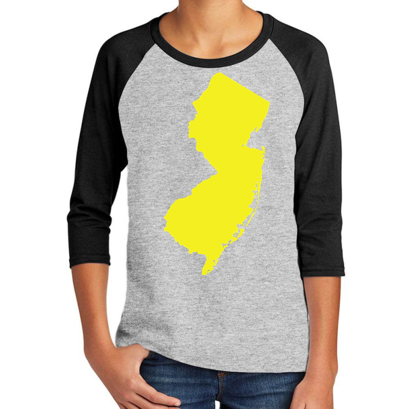 New Jersey Yellow Youth 3/4 Sleeve by mrbigzeroht | Artistshot