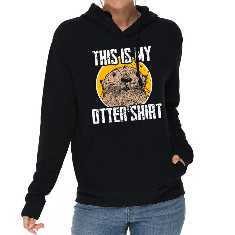 Limited Edition Otter Lightweight Hoodie by fenderbendable | Artistshot