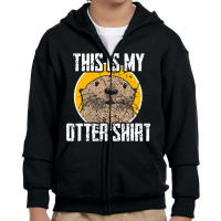 Limited Edition Otter Youth Zipper Hoodie | Artistshot