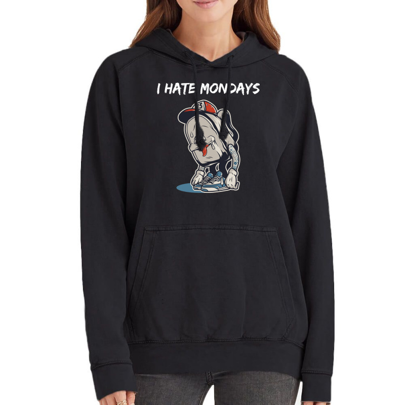 I Hate Monday School Funny Long Sleeve T Shirt Vintage Hoodie | Artistshot