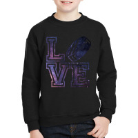 Awesome Hockey Love Design With Puck For A Birthday Or Christmas-xec0g Youth Sweatshirt | Artistshot