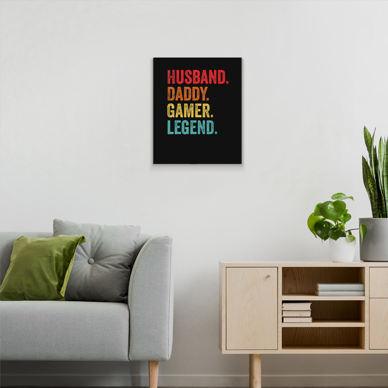 Hot Trend Husband Daddy Father Gamer Legend Video Gaming Lover Metal Print Vertical | Artistshot