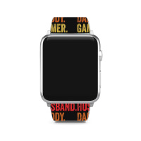 Hot Trend Husband Daddy Father Gamer Legend Video Gaming Lover Apple Watch Band | Artistshot