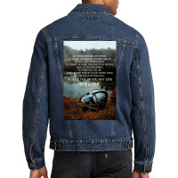 Brave May Live Forever Viking Prayer  Girl Funny Quote Men Denim Jacket | Artistshot