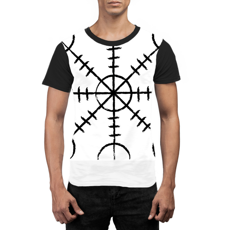 Aegishjalmur Viking Rune Symbol  Aesthetic Cute Graphic T-shirt | Artistshot