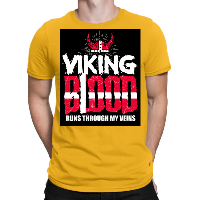 Danish Viking Blood Runs Through My Veins  Yellow Travel T-shirt | Artistshot