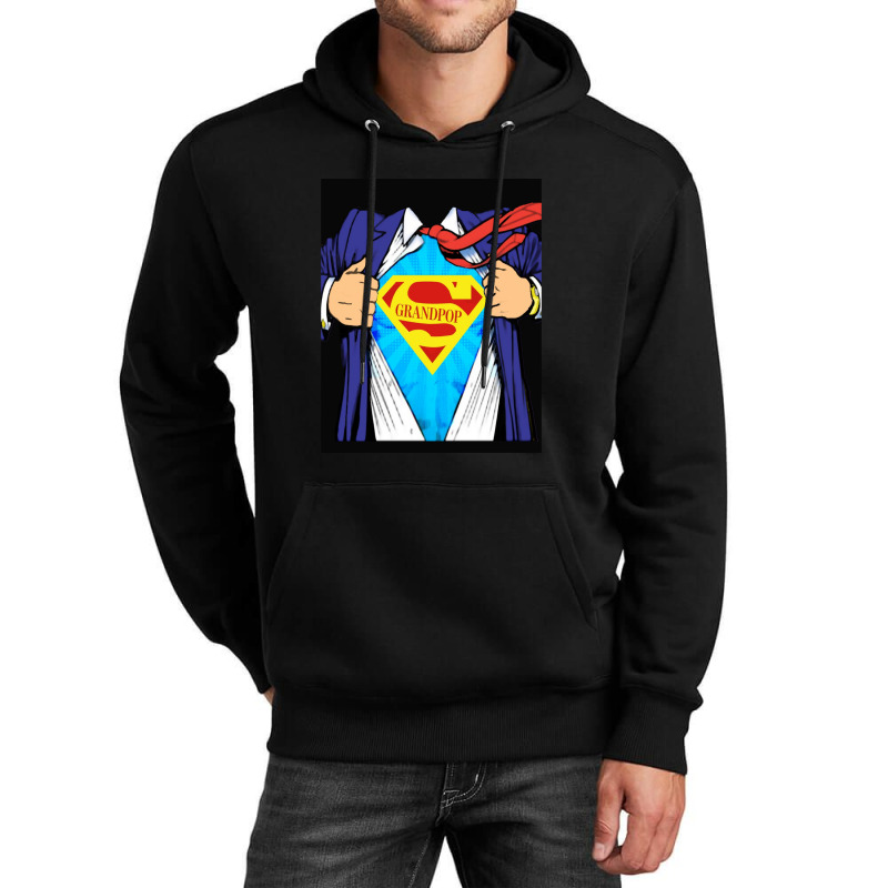 Grandpop Superhero Grandpa Ripped Unisex Hoodie | Artistshot