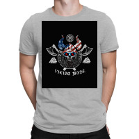 American Viking With Skull Helmet And Runes  70s Girl T-shirt | Artistshot