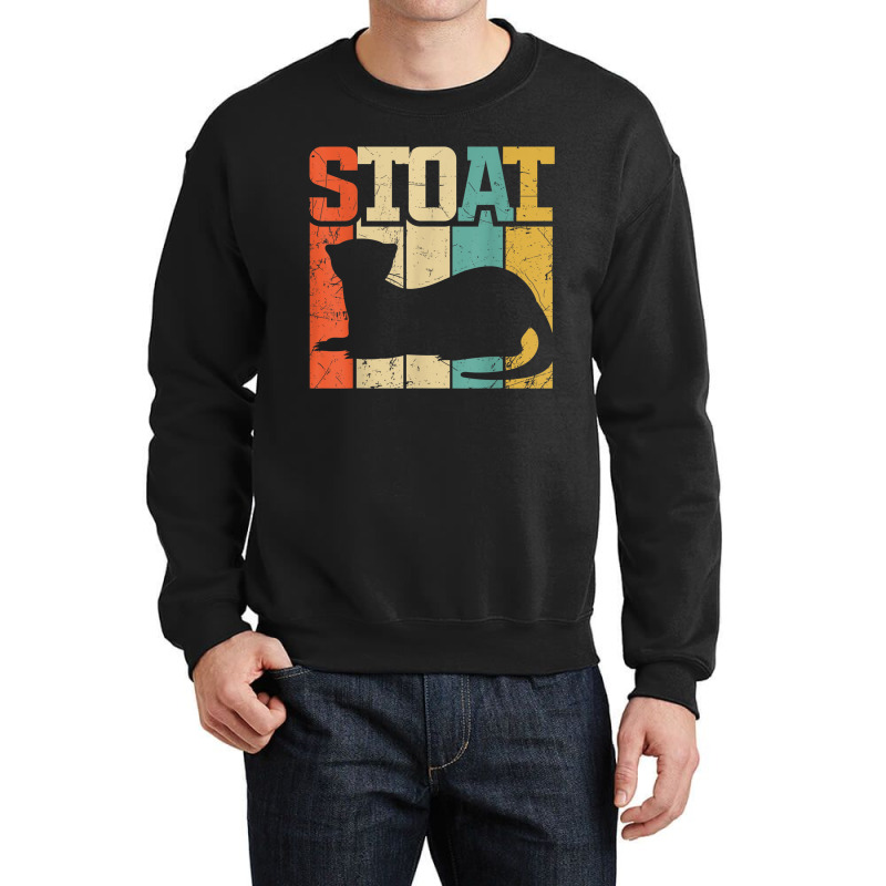 Vintage Stoat Short-tailed Weasel Ermine Crewneck Sweatshirt | Artistshot