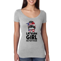 Latvian Girl Just Like A Normal Girl Only Way Cooler Latvia T Shirt Women's Triblend Scoop T-shirt | Artistshot