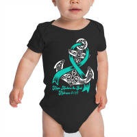 Myasthenia Gravis Awareness  Hope Anchors The Soul Baby Bodysuit | Artistshot