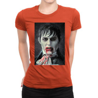 Barnabas Collins Poster Blue Ladies Fitted T-shirt | Artistshot