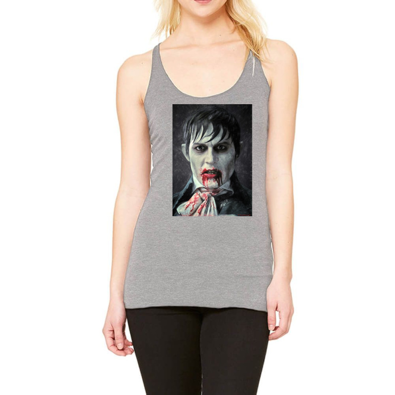 Barnabas Collins Poster Blue Racerback Tank by soulablicej | Artistshot