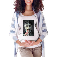 Barnabas Collins Poster Blue Maternity Scoop Neck T-shirt | Artistshot