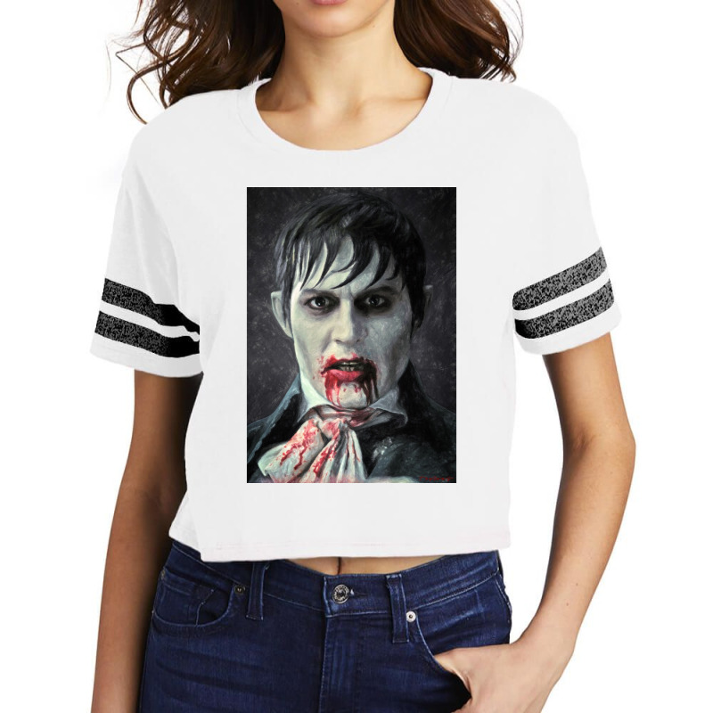 Barnabas Collins Poster Blue Scorecard Crop Tee by soulablicej | Artistshot