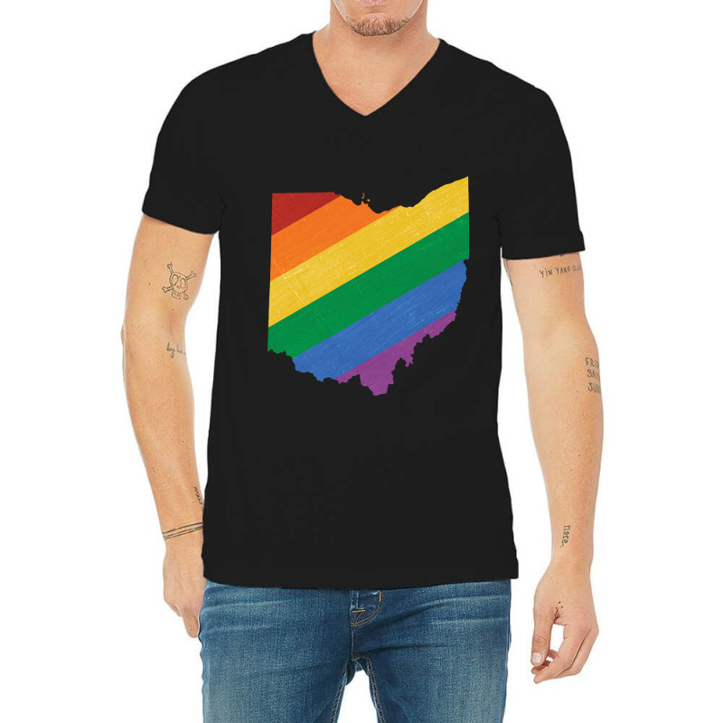 Ohio Pride V-neck Tee | Artistshot