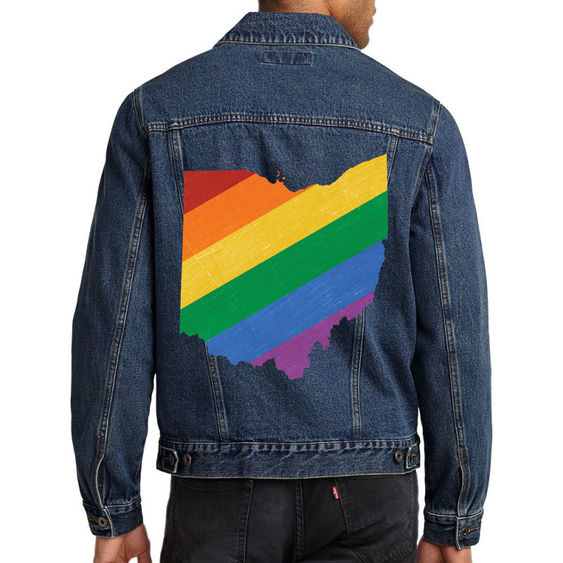 Ohio Pride Men Denim Jacket | Artistshot