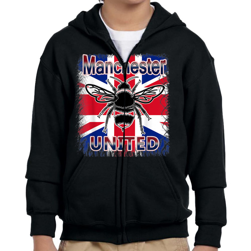 Manchester Bee United Bee Strong Youth Zipper Hoodie | Artistshot