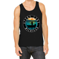 Avery Lake Fishing Michigan Sunset Tank Top | Artistshot