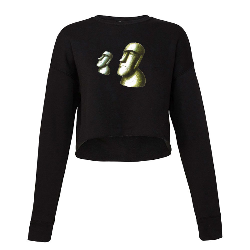 Easter Island Heads Concept Cropped Sweater | Artistshot