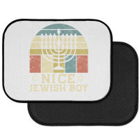 Nice Jewish Boy Cool Chanukah Funny Ugly Hanukkah Sweater Pullover Hoo Rear Car Mat | Artistshot