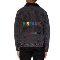 National Hispanic Heritage Month Latin America Culture  Classic Unisex Sherpa-lined Denim Jacket | Artistshot