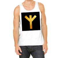 Gold Algiz Life Rune  Yellow Travel Tank Top | Artistshot