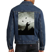 Odin Huginn And Muninn  Boy Funny Men Denim Jacket | Artistshot