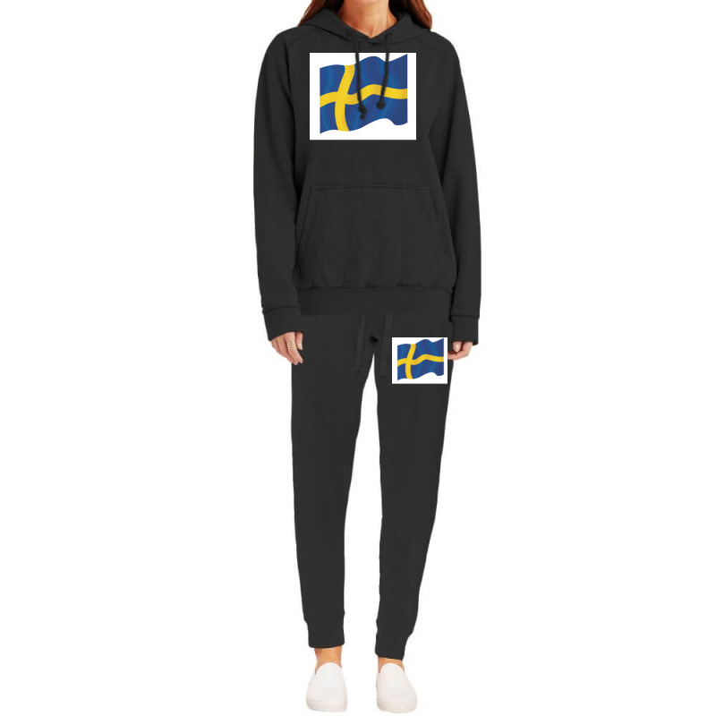 Proud To Be Swedish Flag  80s 70s Hoodie & Jogger Set | Artistshot