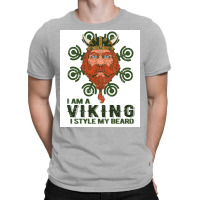 I Am A Viking Style My Beard  Blue 70s T-shirt | Artistshot