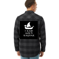 I Raid With Ragnar  Retro Cute Flannel Shirt | Artistshot