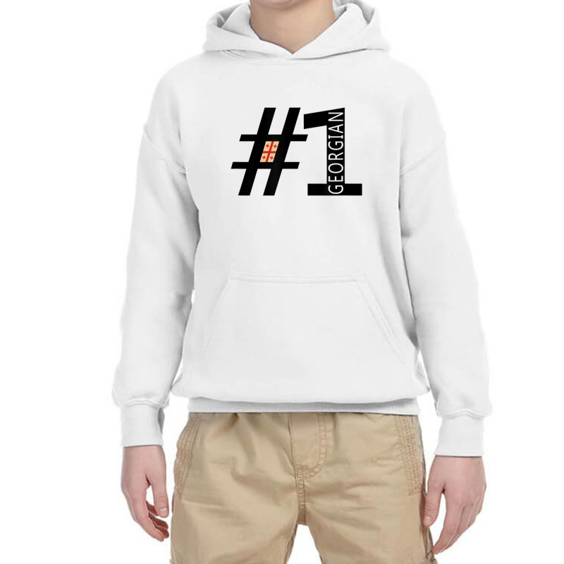 Number One Georgian, Georgian T Shirt Youth Hoodie by jessen | Artistshot