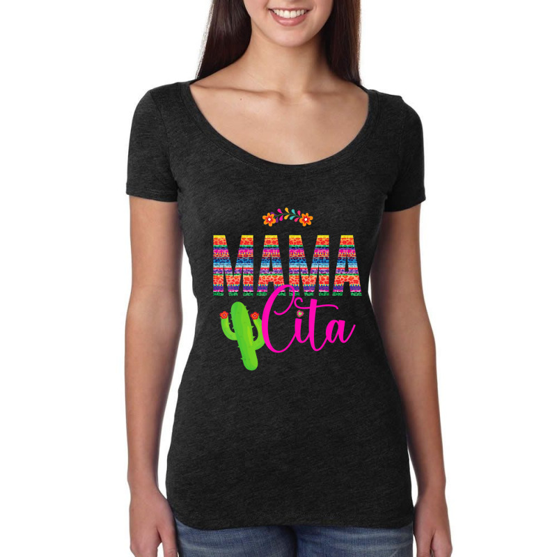 Limited Edition Mamacita Cinco De Mayo 5 De Mayo Cactus Fiesta Women Women's Triblend Scoop T-shirt by behindcedar22 | Artistshot