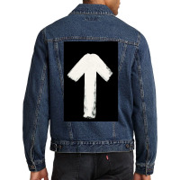 Runes Elder Futhark 0017 Teiwaz Inverted  Funny Men Denim Jacket | Artistshot