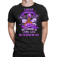 Lupus Awareness African American Warrior Purple Ribbon Women T Shirt T-shirt | Artistshot