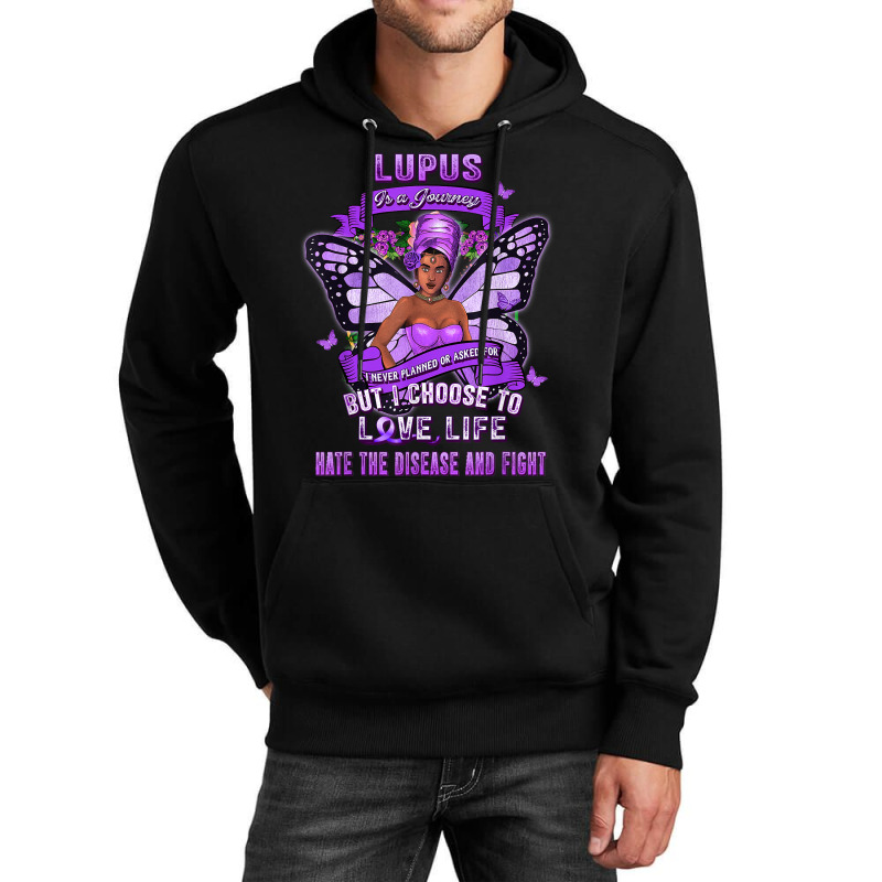 Lupus Awareness African American Warrior Purple Ribbon Women T Shirt Unisex Hoodie | Artistshot