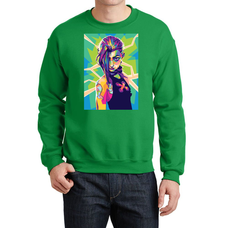 Jinx Arcane Art Poster Nature (1) Crewneck Sweatshirt | Artistshot