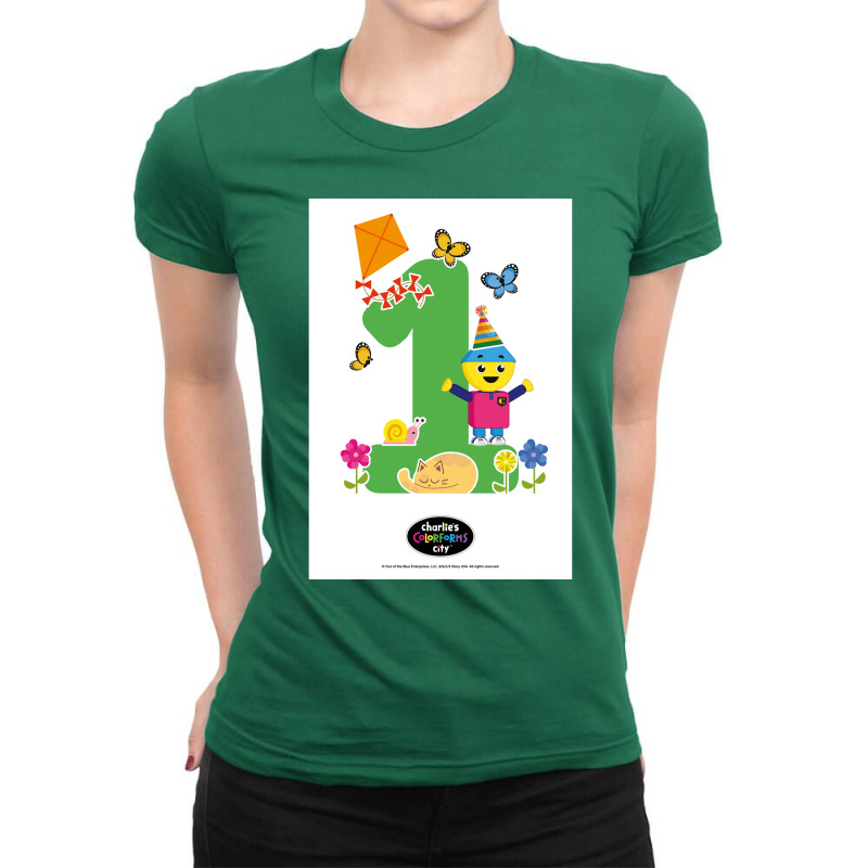 Number 1 Charlies Colorforms City Poster Love (1) Ladies Fitted T-Shirt by uphausfebusd | Artistshot