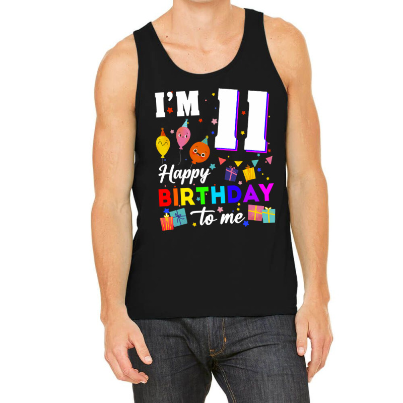 Eleven 11yr 11th Birthday Happy Birthday Boy 11 Years Old Tank Top by joanmouse000 | Artistshot