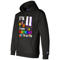 Eleven 11yr 11th Birthday Happy Birthday Boy 11 Years Old Champion Hoodie | Artistshot