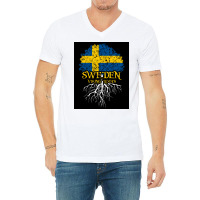 Sweden Viking Roots  Aesthetic Hipster V-neck Tee | Artistshot