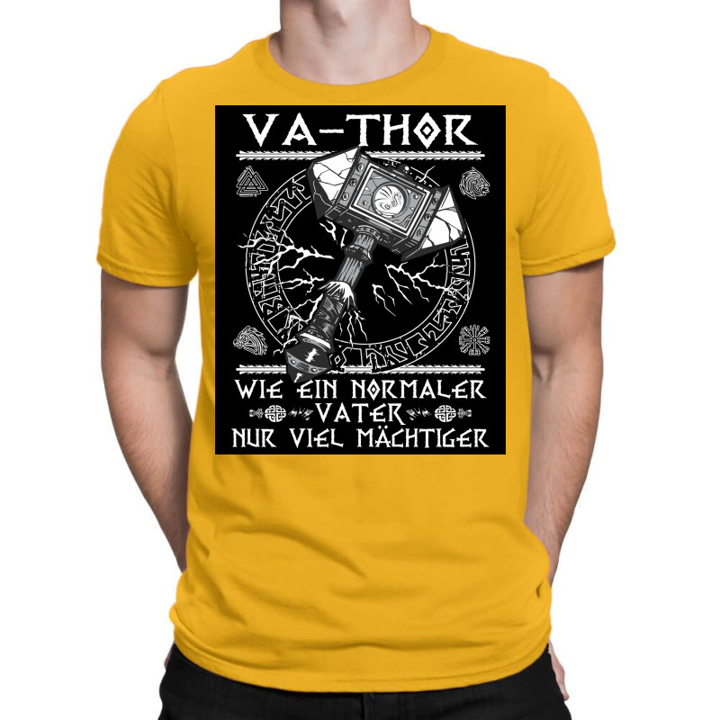 Lords Vathor Fatherx27s Day Viking Fatherx27s Day Gift  Yellow Trendin T-shirt | Artistshot