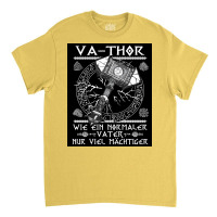 Lords Vathor Fatherx27s Day Viking Fatherx27s Day Gift  Yellow Trendin Classic T-shirt | Artistshot