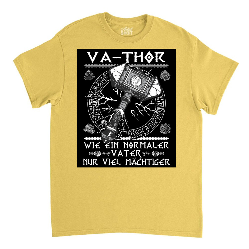 Lords Vathor Fatherx27s Day Viking Fatherx27s Day Gift  Yellow Trendin Classic T-shirt | Artistshot