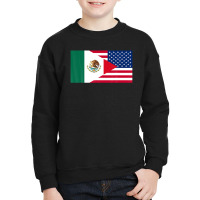 Mexican American Half Mexico Half America Flag Youth Sweatshirt | Artistshot