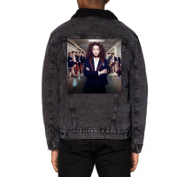 Lite Poster Girl (1) Unisex Sherpa-lined Denim Jacket | Artistshot