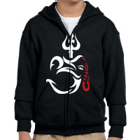 Limited Edition Om-ganesha And Lord Shiva Divine Trident Trishul Youth Zipper Hoodie | Artistshot