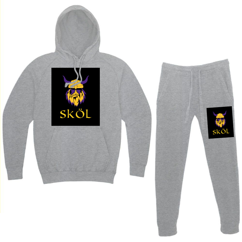 Viking Fan Merchandise Minnesota Adults Kids  80s Vintage Hoodie & Jogger Set | Artistshot